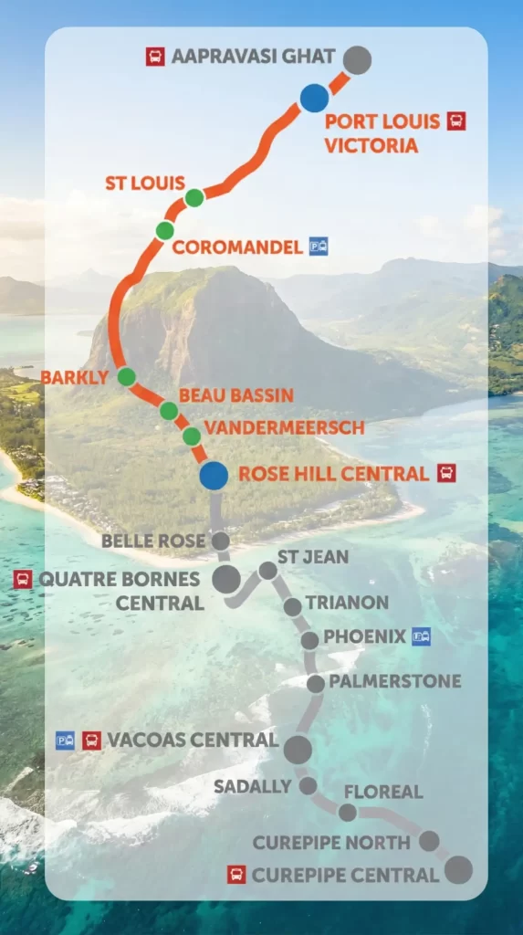 Mauritius metro map