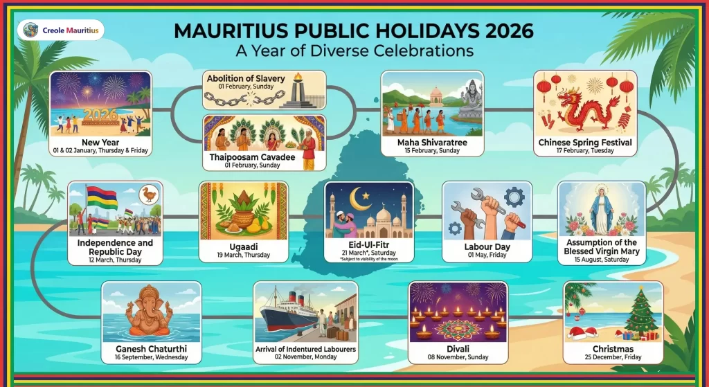 Public Holidays in Mauritius 2026