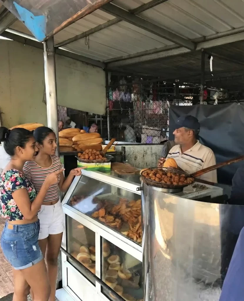 Food at Quatre Bornes Market