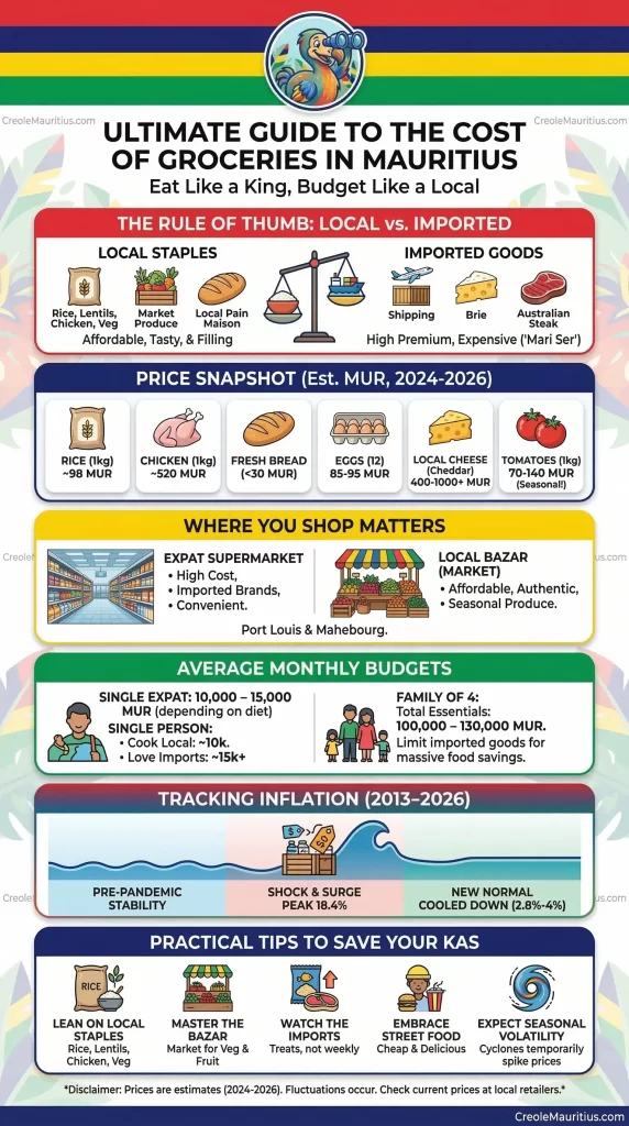 Cost of Groceries in Mauritius